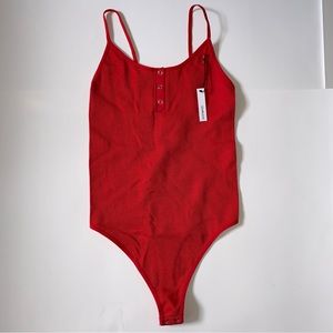 Red Seamless Body-suit